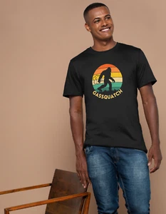 Camiseta para hombre Gassquatch divertida camisa fart sasquatch pie grande sarcástica camiseta gráfica - Imagen 1 de 4