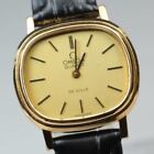 Nowy Batt ◆N w idealnym stanie◆ Vintage Omega DeVille 1353B Złoty damski zegarek Qz z Japonii