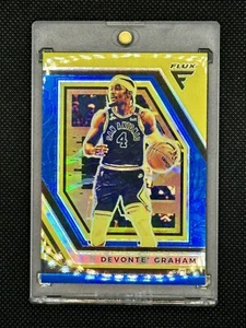 DEVONTE GRAHAM 2022-23 PANINI FLUX BLUE PRIZM REFRACTOR #05/99 SPURS - Bild 1 von 2