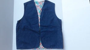Dunkelblaue Jeansweste Größen siehe Maße - Bild 1 von 2