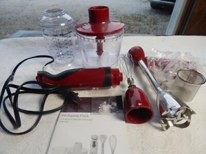 Wolfgang Puck BLUE Bibc1010 Immersion Hand Electric Blender and Attachements RED - Picture 1 of 4