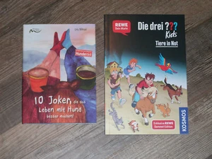 2 Hundebücher, Cris Bilinski, Die 3 ??? Kids, neuwertig - Bild 1 von 2
