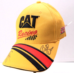 Caterpillar CAT Racing #22 NASCAR Hat! AUTOGRAPHED by BILL DAVIS & DAVE BLANEY!