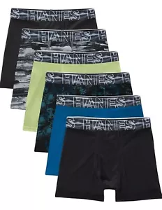 Hanes Boys' Big Performance Tween Boxer Brief 6Pk, X-Temp Mesh Stretch Large - Picture 1 of 7