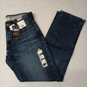 Lee Active Stretch Slim Straight Jeans Men's Size 30x30 Blue Motion Flex Waist - Picture 1 of 8