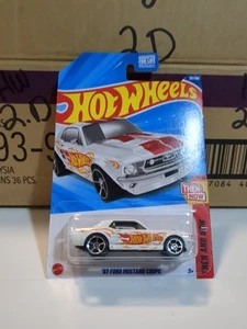 2025 Hot Wheels 121/250 '67 FORD MUSTANG COUPE 1/10 THEN & NOW 🆕 White,Red . - Picture 1 of 6
