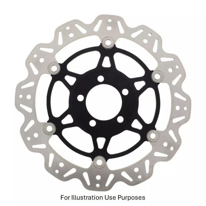 EBC Float Vee Rotor Frontal BLK Cubo Frontal Direito para Kawasaki ZRX 1200 R ZR 2001-08 - Imagem 1 de 1