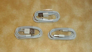 3 - usb 8 pin cable charger iphone 5 iPod 5C 5S IOS 7 5th iPad Mini Nano 7th - Picture 1 of 2