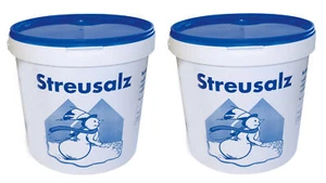 2x 10kg Streusalz im Eimer Auftausalz Straßensalz Tausalz Streumittel Steinsalz - Bild 1 von 1