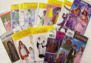 Simplicity Butterick McCalls Kid's Costume Sewing Patterns Lot of 14 Halloween - Picture 1 of 15