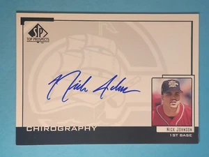 2000 SP Top Prospects Chirography AUTO Nick Johnson Columbus Clippers #NJ ⚾ - Picture 1 of 2
