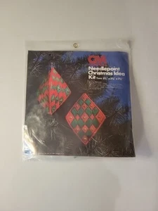 Columbia Minerva Needlepoint Kit Idee Natalizie 8207, Due 5 3/4 X 3 3/4 X 3/4 - Foto 1 di 2