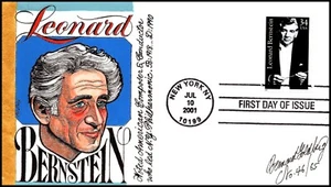 Scott 3501 34 Cents Roy Wilkins Bernard Goldberg Hand Painted FDC 36 Of 56 - Picture 1 of 2
