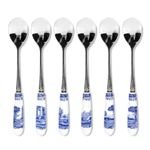 Spode Blue Italian Tea Spoons (Set of 6) - Picture 1 of 2