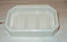 Antique White Ceramic Shampoo Soap Dish Shower Shelf Tray