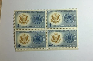 US 4 Cent World United Against Malaria 1962, Scott #1194, Block Of 4, XF/MNH. - Picture 1 of 1