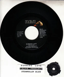 ELVIS PRESLEY Burning Love 7" 45 vinyl record NEW + juke box title strip RARE! - Picture 1 of 1