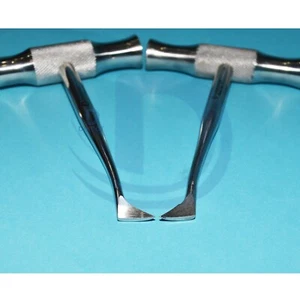 2 PCS CROSS BAR DENTAL EXTRACTING ROOT ELEVATOR WINTER BLADE LEFT & RIGHT - Picture 1 of 4