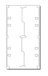 Rotary File Cards (2-1/8"x 4" w R Tab), 4-UP on 4.5"x 9" White Vellum-250 Sheets - Picture 1 of 1