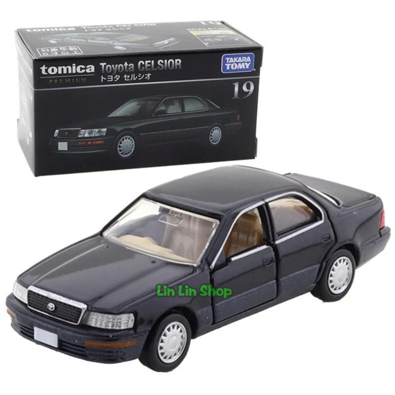 Tomica Premium #19 Black Toyota Celsior Model Car Gift New Diecast Takara Tomy - Image 1 of 2