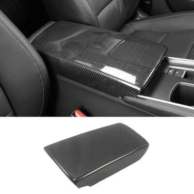 For Honda Accord 2018-22 Carbon Fiber Console Armrest Box Panel Decor Cover 1PCS Foto 1 de 4