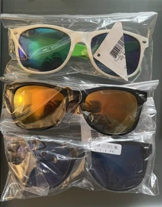 Lot 3X Foster Grant Surge Sunglasses Unisex UV Block Colors Vary ORange, Blue - Picture 1 of 2