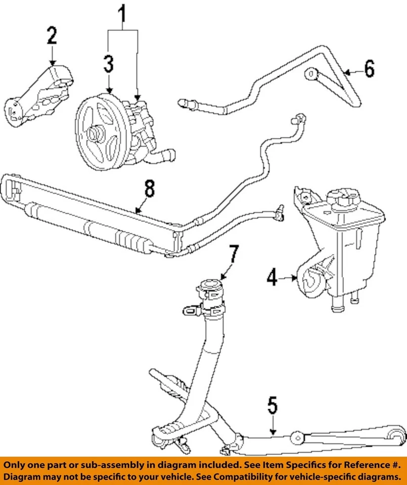 Used Power Steering Pump fits: 2001 Jaguar S type 6-181 3.0L from VIN L86902 Gra — 第 1/2 张图片