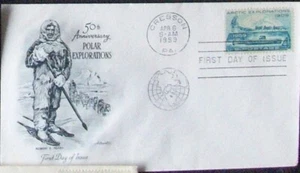 US FDC SC #1128 50th ANNIVERSARY POLAR EXPLORATIONS 1959. - Picture 1 of 1