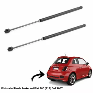 2 MOLLE A GAS PISTONI PISTONCINI PORTELONE BAGAGLI FIAT 500 (312) 2007 - Foto 1 di 1