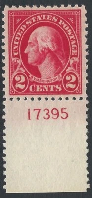 US Scott # 554 - Mint OG VLH - PSE Graded VF / XF 85 - Plate # Single!    (P-17) - Image 1 of 3