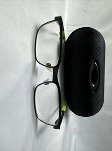 Oakley SteelPlateXS Eyeglasses Frames 4815130 OY3002-0448 Black Green Kids WCase - Picture 1 of 5