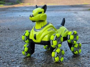 RC Robot Electrónico Perro Caminar Ladrando Cachorro Perro Coche 4x4 Juguete de Peluche Regalo para Niños Reino Unido - Imagen 1 de 18