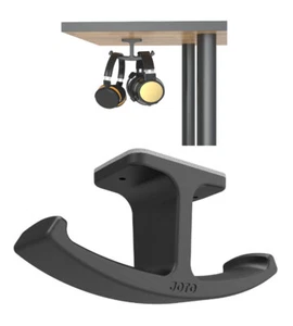 Headphone Stand Hanger,Silicone Under Desk Dual Headset Holder Mount Hook Gaming - Picture 1 of 12