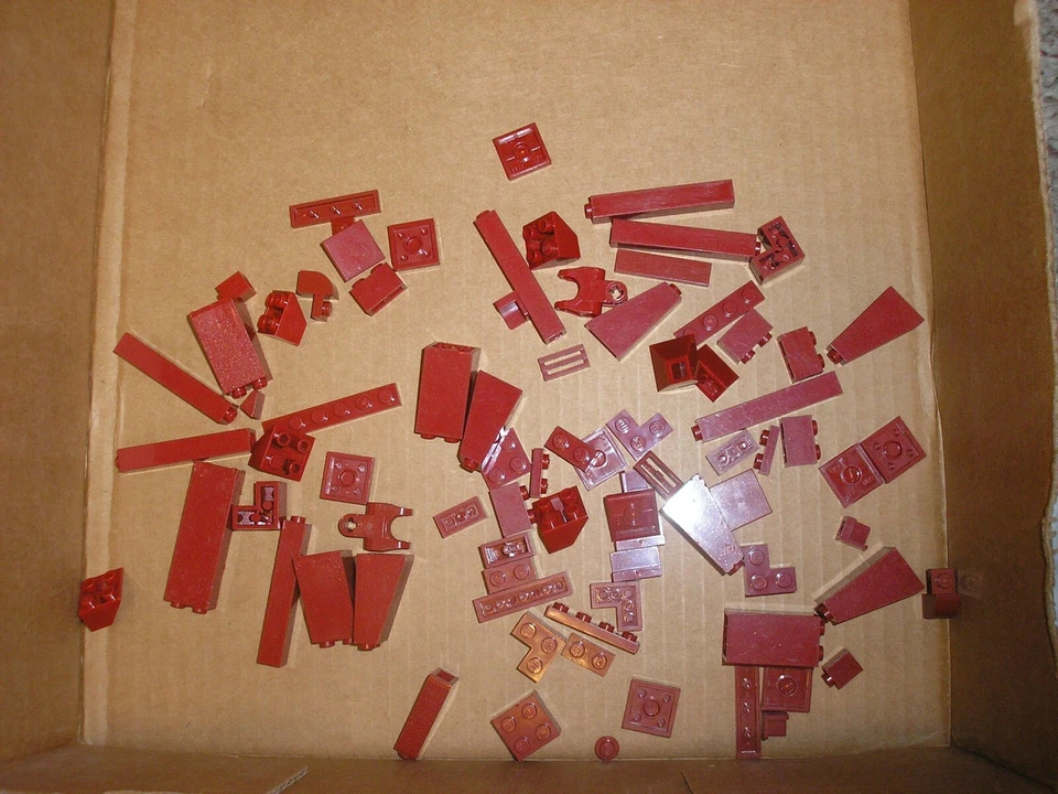 RARO Lote De Colección de LEGO Rojo Oscuro Algunos Especialidad ENVÍO GRATUITO Foto 1 de 1