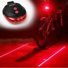 5led 2laser Bicycle Cycle Bike Red Beam Rear Lights Back Tail Lamp Light Zx003 S