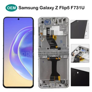 OEM For Samsung Galaxy Z Flip5 5G F731U/U1 LCD Display Screen Replacement White - Photo 1 sur 8