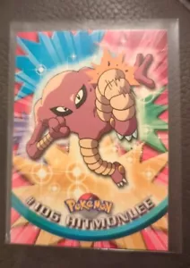 Pokemon #106 Hitmonlee Blue Label Topps 1999 TV Animation Series MP - Picture 1 of 2