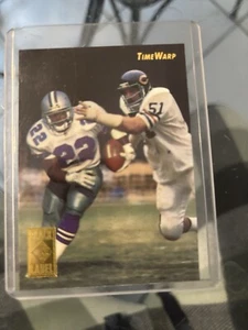 1995 Edge TimeWarp Black Label Gold Prism Rare #1 Emmitt Smith/Butkus - Picture 1 of 2