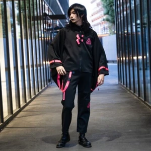 NEW ACDC Rag - Uzurai Cyberpunk Tech Kimono Black Pink Jacket - Picture 1 of 4