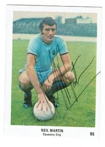 NEIL MARTIN signed 1970/71 SUN Football card #95 COVENTRY CITY SCOTLAND - Picture 1 of 2