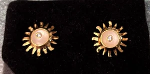Vintage Avon Smithsonian Institution Sunburst Ohrringe 1996 - Bild 1 von 9