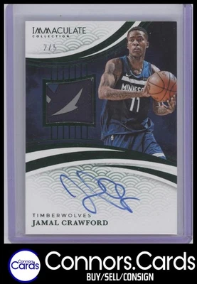 Parche con logotipo GU verde Jamal Crawford Auto 2024-25 Panini Immaculate #PAU-JCR Foto 1 de 2