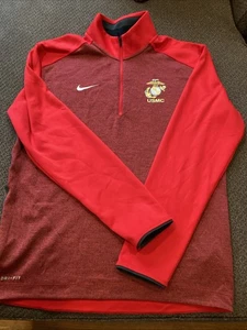 United States Marine Corps Nike Quarter Zip Herren M Top Zustand - Bild 1 von 5