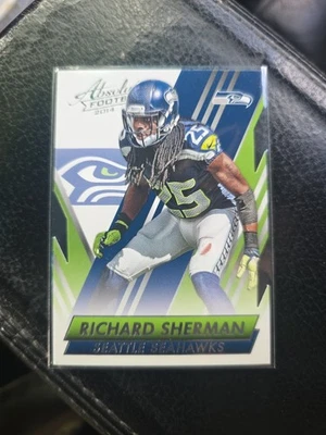 RICHARD SHERMAN (Seattle Seahawks) 2014 PANINI ABSOLUTE FOOTBALL CARD #22 - Image 1 of 2