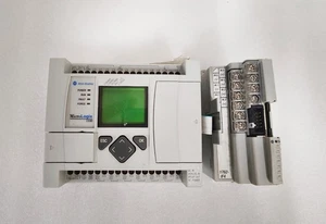 Allen Bradley MicroLogix 1100 PLC 1763-L16BWA With IO Module 1762-IF4 - Picture 1 of 7