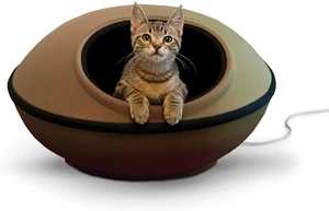 Beheiztes Katzenbett für große Katzen, Thermo-Kitty Mod Dream Pod beheiztes Katzenhöhlenzelt H - Bild 1 von 9