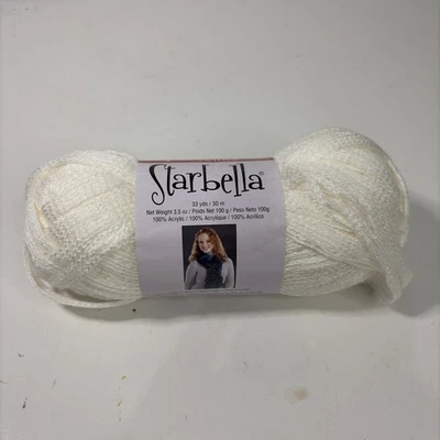 Premier Yarns Starbella Color 15-31 White Ruffle 6 PLY Acrylic 33 YD - Image 1 of 2