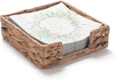 Porta Tovaglioli Da Tavolo Quadrato Giacinto D'Acqua Vassoio per Tovaglioli in V - Immagine 1 di 4