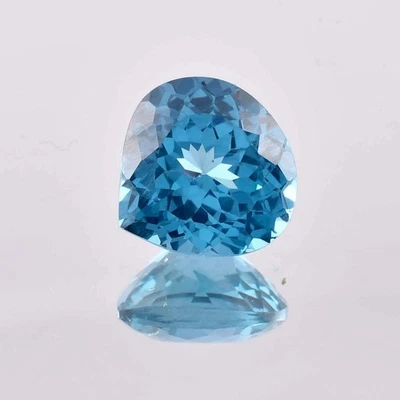 Piedra preciosa suelta AAA+ impecable 12 x 12 mm turmalina azul natural (certificada GIT) Foto 1 de 4