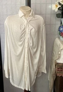 Davi & Dani “Zoey” Boho Boutique Blouse Tunic Wom+ 1X Satin “thready” Contrast - Picture 1 of 12